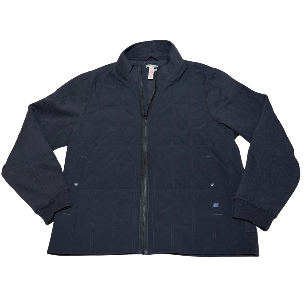 Carbon 2 Cobalt Effortlessly Cool Mens XXL black Quilted Mixed Media Jacket